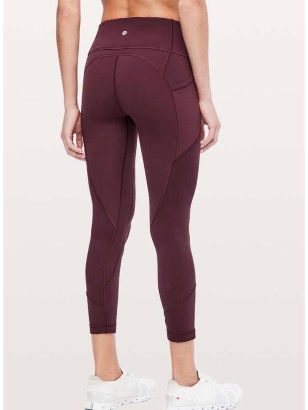 Lululemon All The Right Places Crop II *23in inseam Red size 4. Like New Conditi - Picture 6 of 6